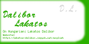 dalibor lakatos business card